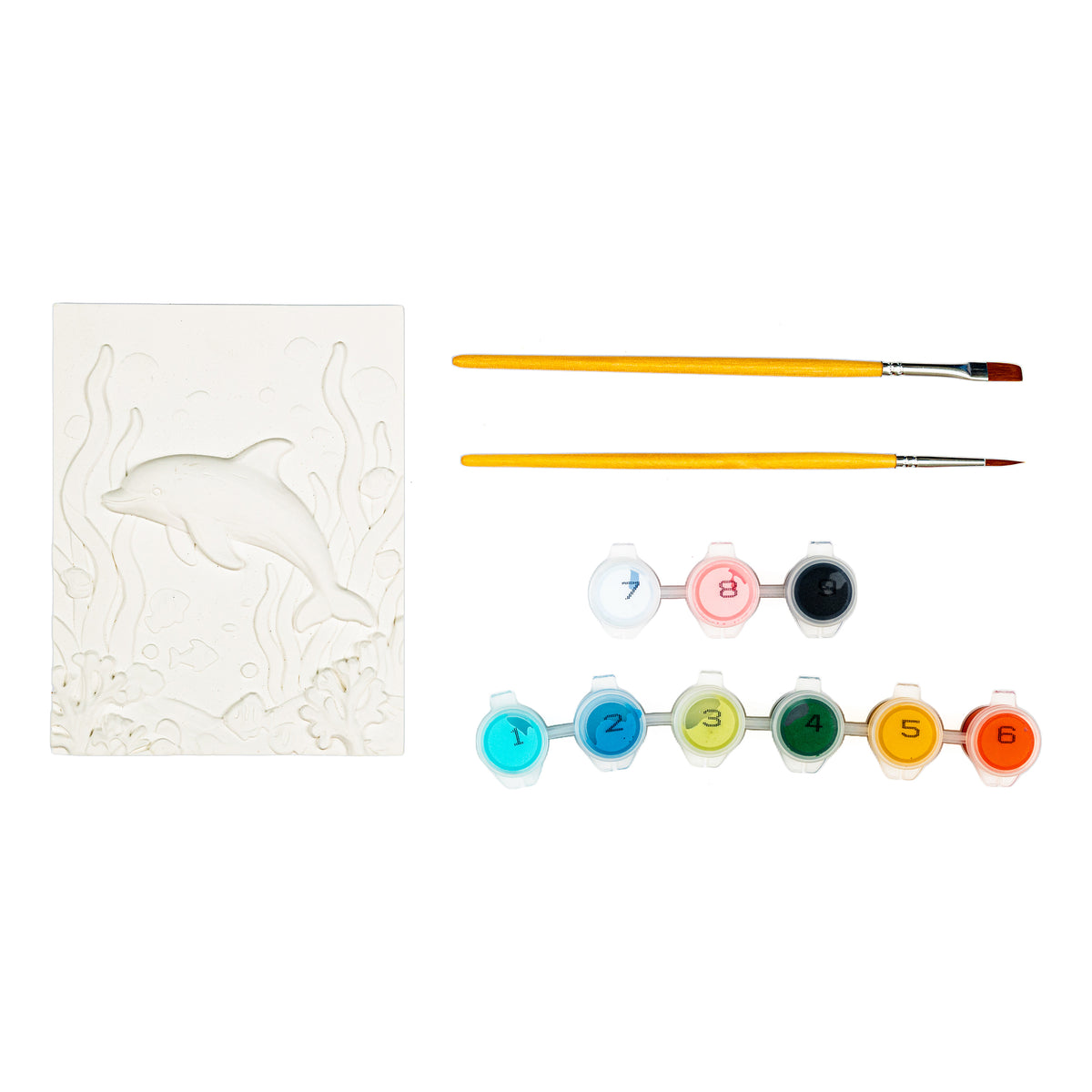 Byron 3D Relief Painting Set Dolphin