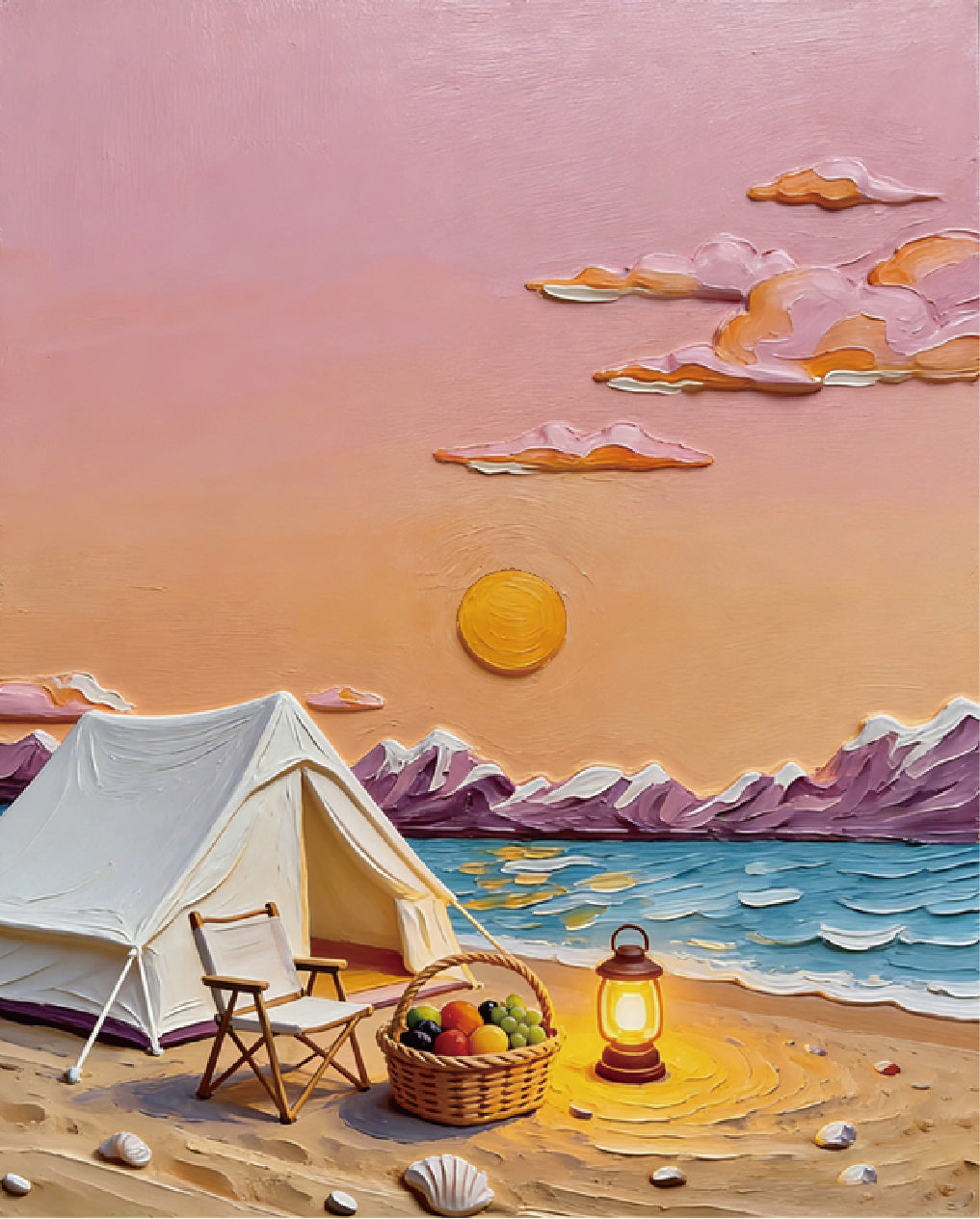 Byron 3D Relief Painting Set Camping