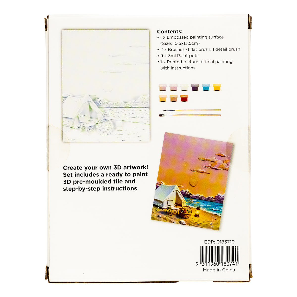 Byron 3D Relief Painting Set Camping