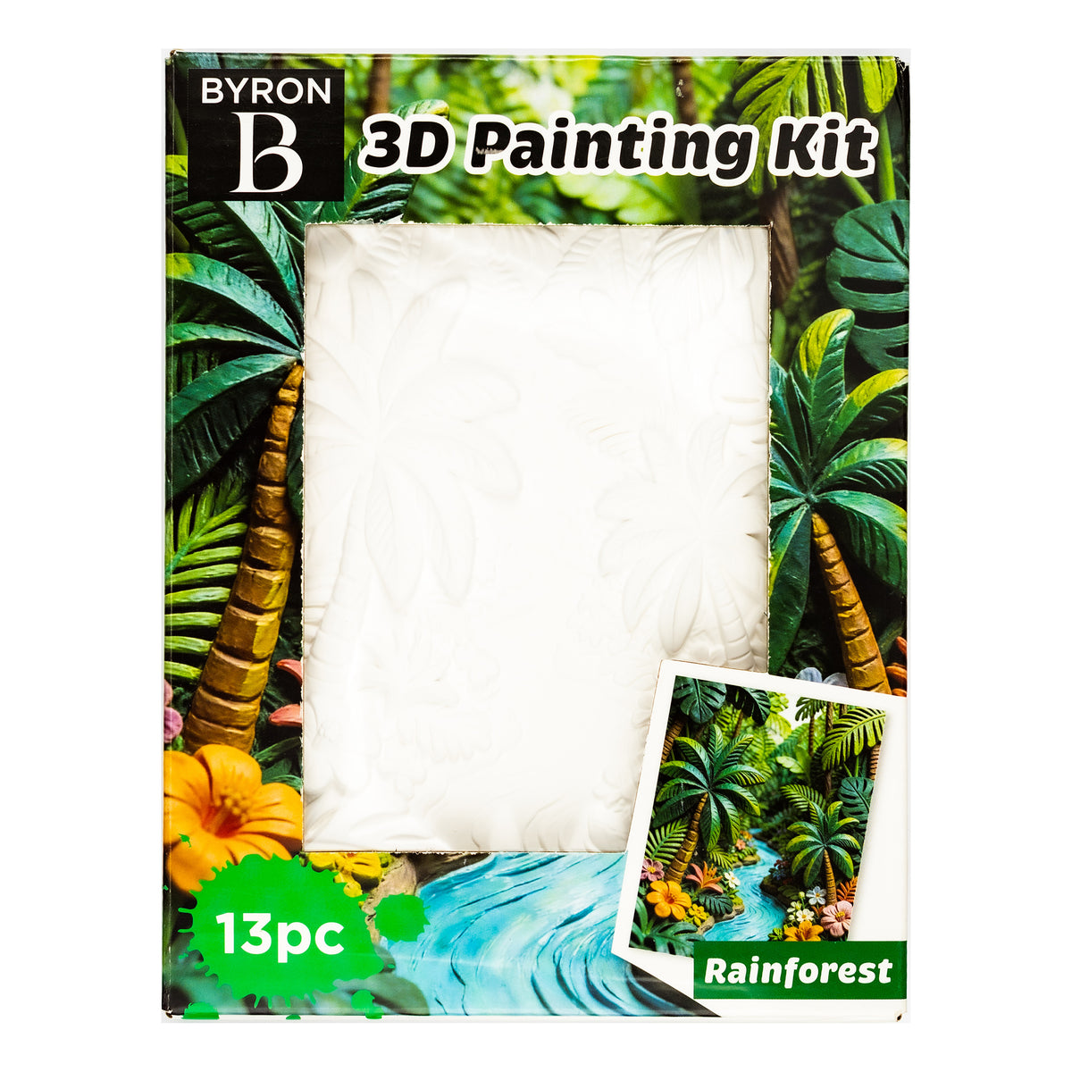 Byron 3D Relief Painting Set Rainforest