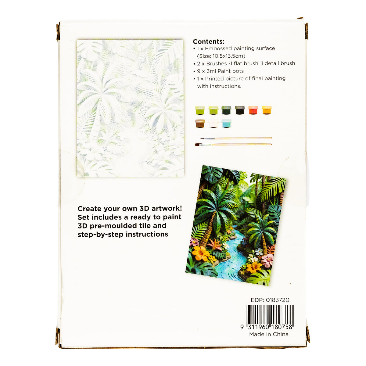 Byron 3D Relief Painting Set Rainforest