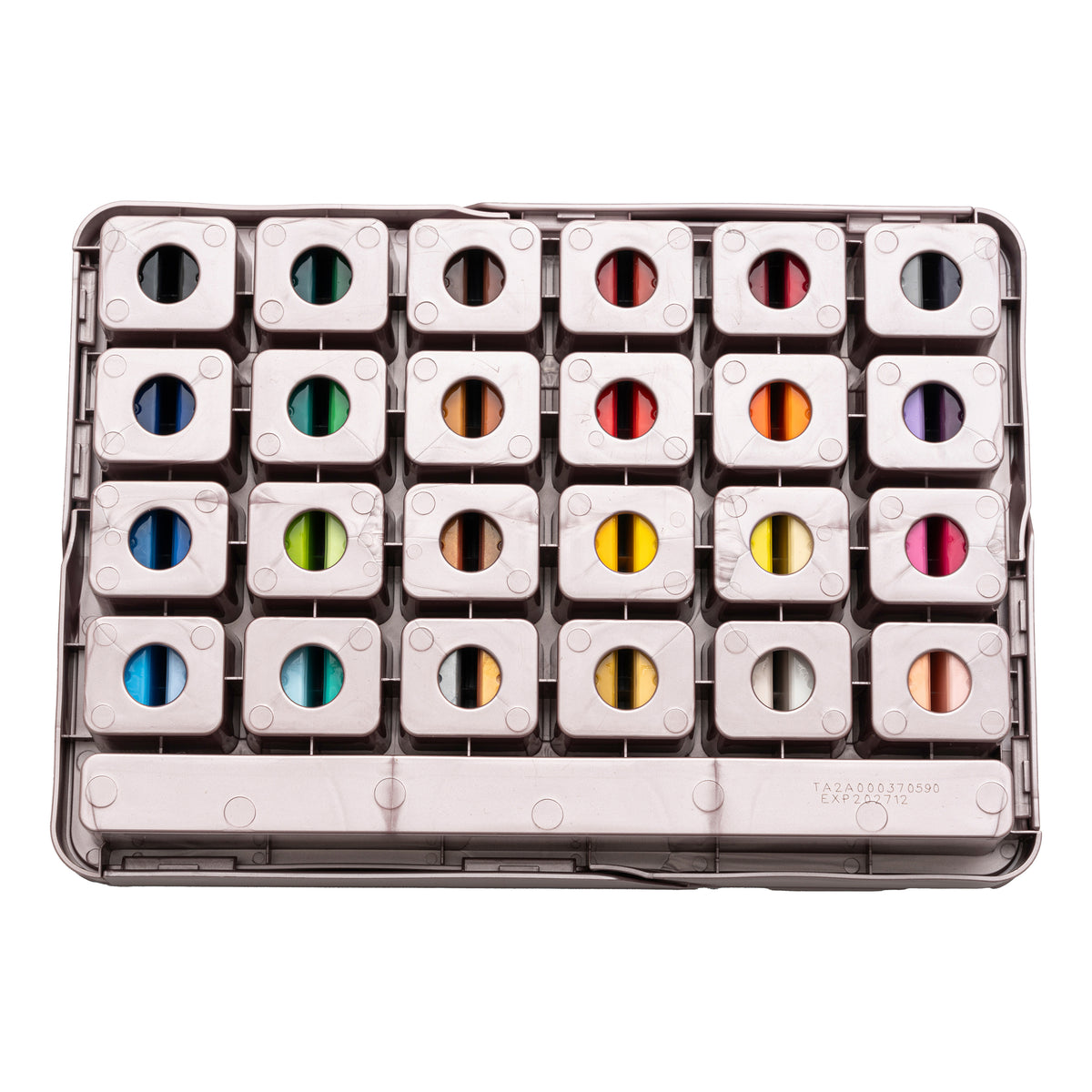 HIMI Twin Cup Jelly Acrylic Paint Set 48 Colours (Pink Metallic Case)