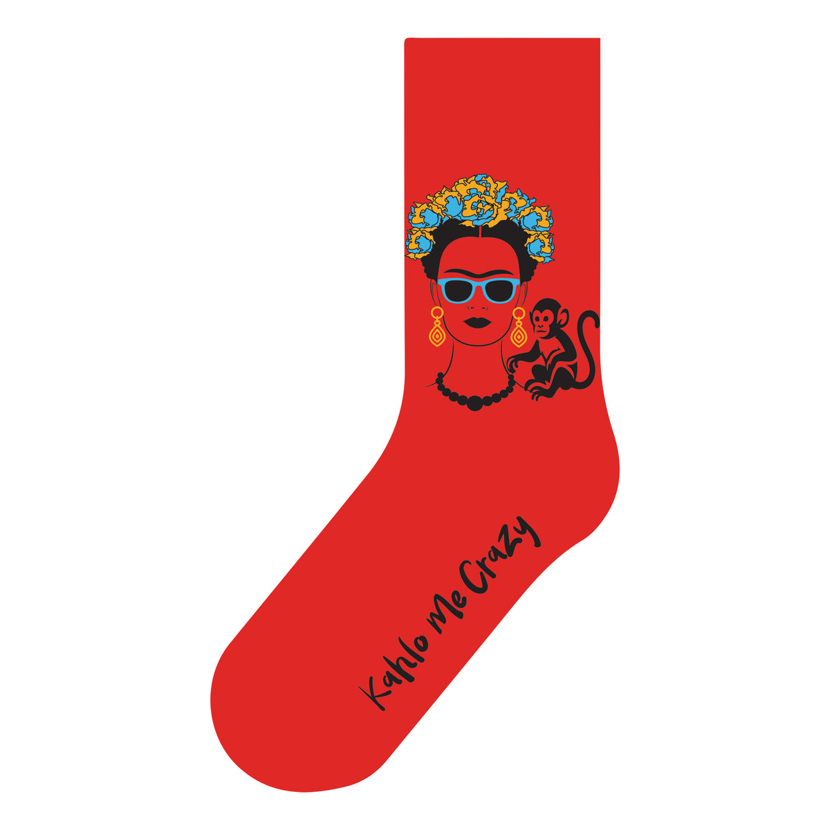 da Feetci Socks Kahlo Me Crazy