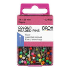 Birch Colour Head Pins
