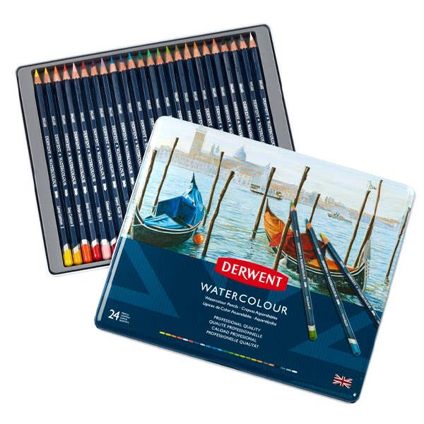 Derwent Watercolour Pencil Tin Sets