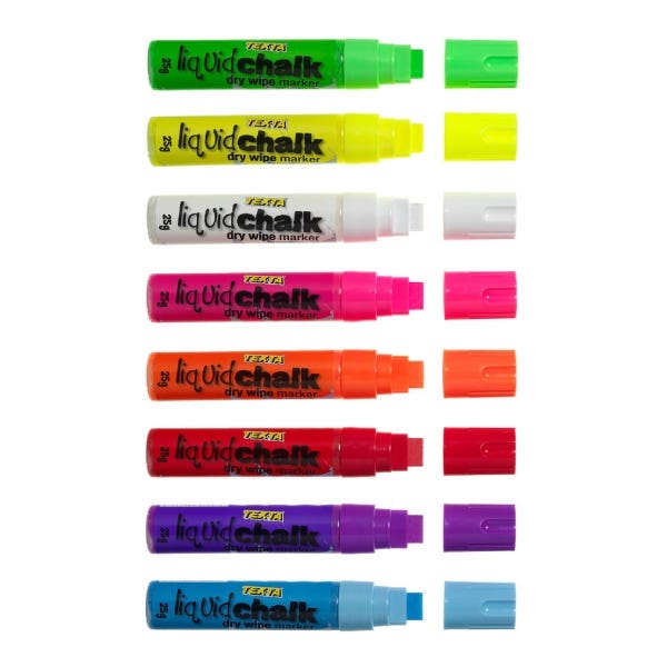 Texta Liquid Chalk Dry Wipe Markers 15mm
