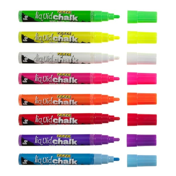 Texta Liquid Chalk Wet Wipe Markers 4.5mm