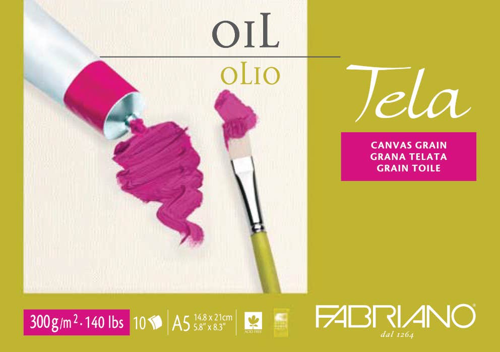 Fabriano Tela Canvas Grain Oil Pads