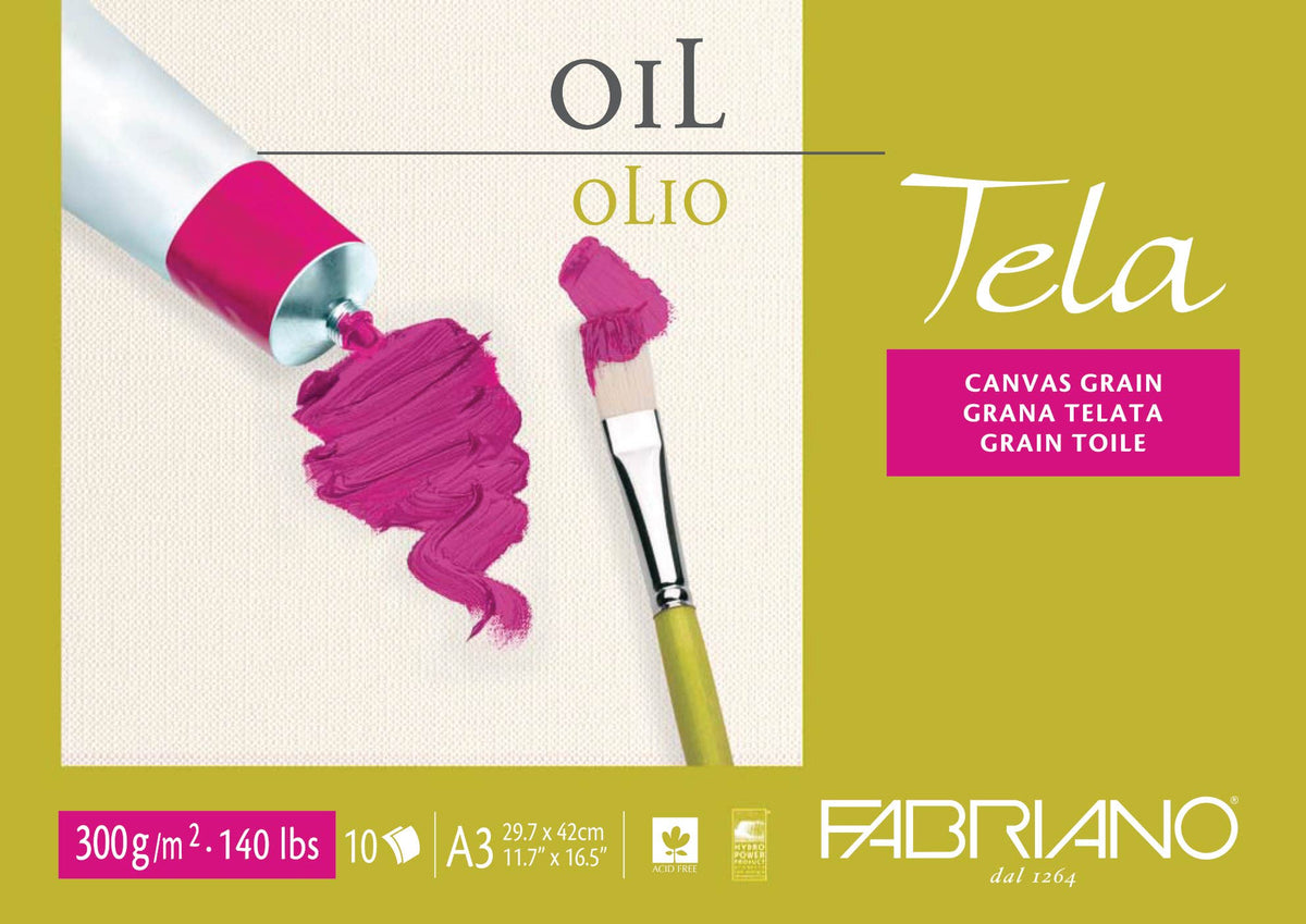 Fabriano Tela Canvas Grain Oil Pads