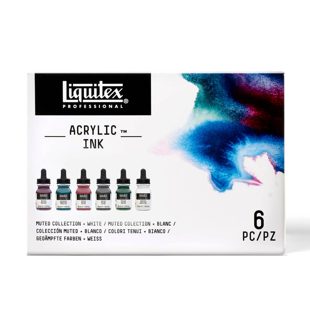 Liquitex Professional Acrylic Inks Muted Collection Set