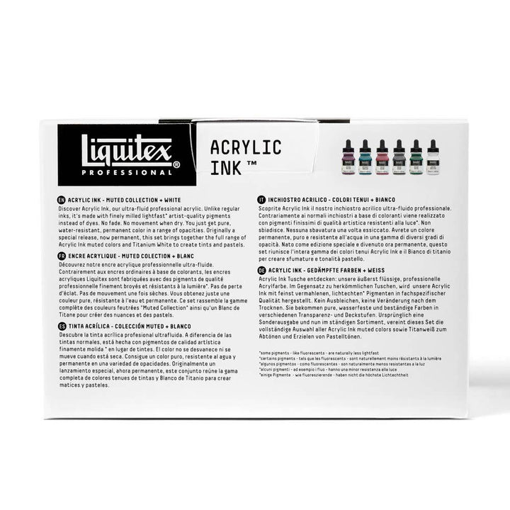 Liquitex Professional Acrylic Inks Muted Collection Set