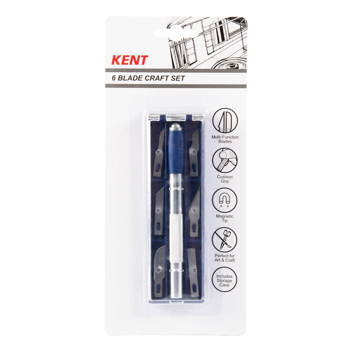 Kent 6 Blade Craft Knife Set