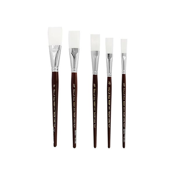 Neef 980 Taklon Long Flat Brushes