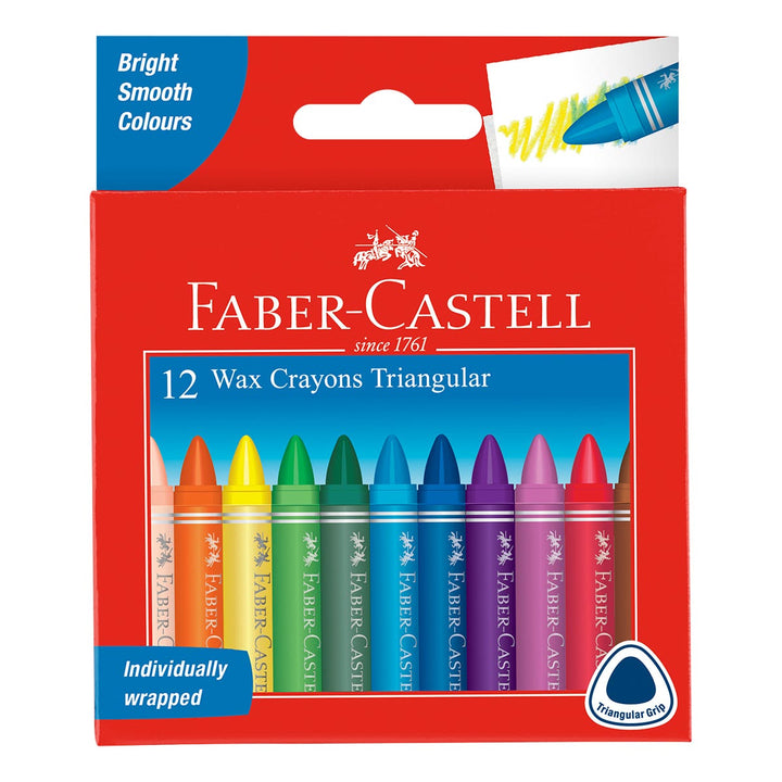 Faber-Castell Tri Grip Crayon Set 12