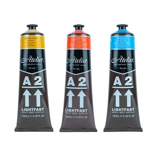 A>2 Art Students Acrylic Paints 120ml