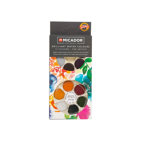 Micador For Artists Brilliant Watercolour Discs