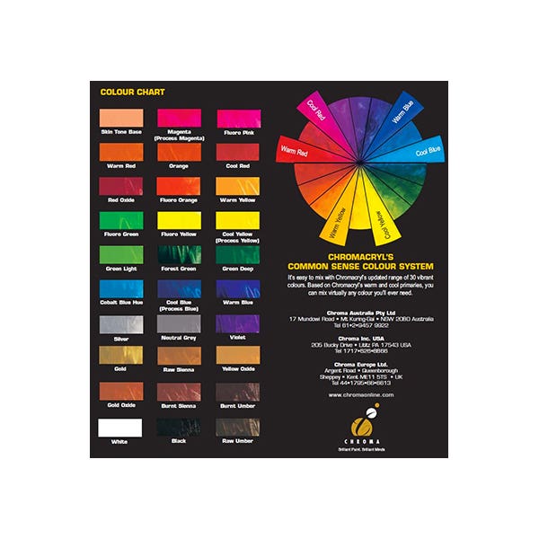 Chromacryl Student Acrylic Paint Accessories