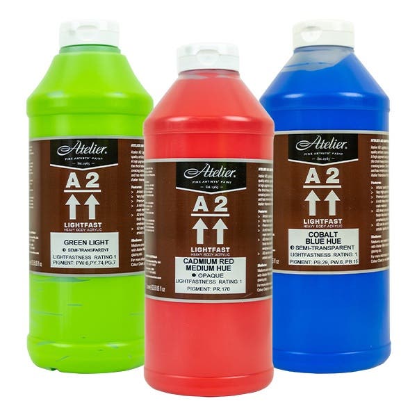 A>2 Art Students Acrylic Paints 1 Litre