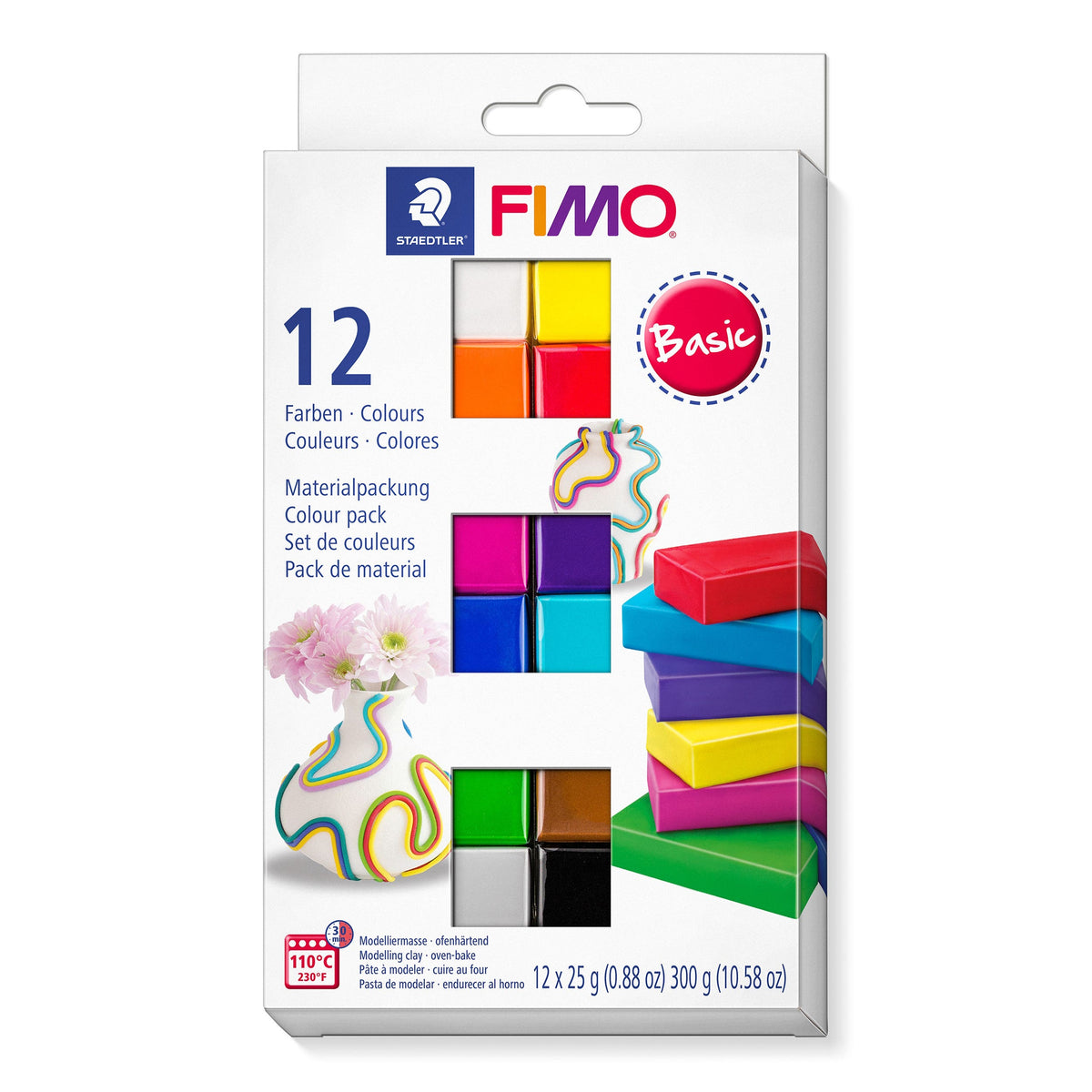 STAEDTLER FIMO Soft Basic Colours Modelling Clay Pack