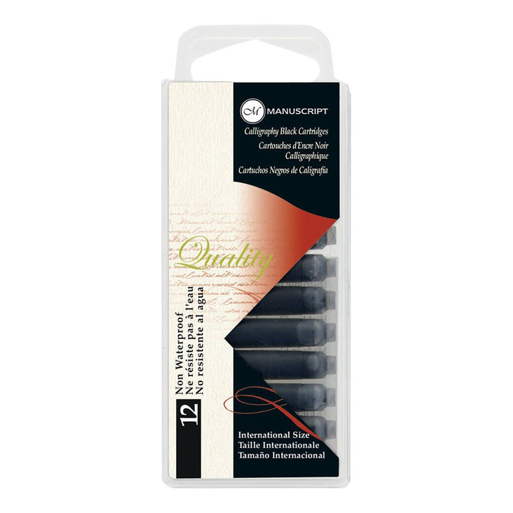 Manuscript Nib Ink Cartridge Pack of 12