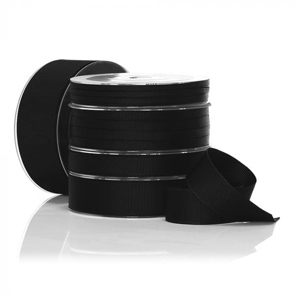 Vandoros Grosgrain Black Ribbon