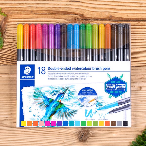 STAEDTLER Double-Ended Watercolour Brush Pen Sets