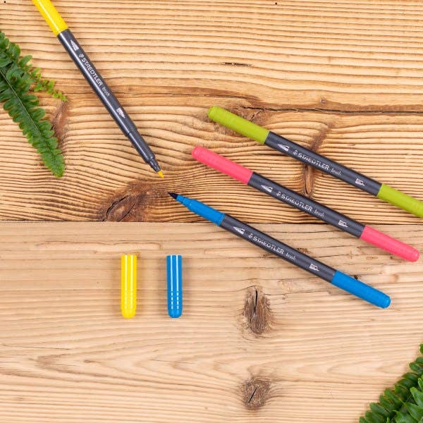 STAEDTLER Double-Ended Watercolour Brush Pen Sets