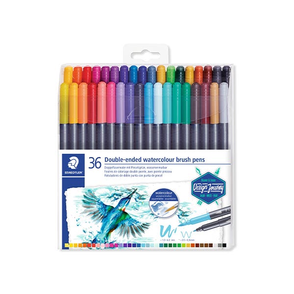 STAEDTLER Double-Ended Watercolour Brush Pen Sets