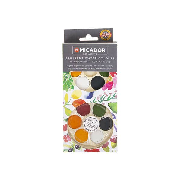 Micador For Artists Brilliant Watercolour Discs