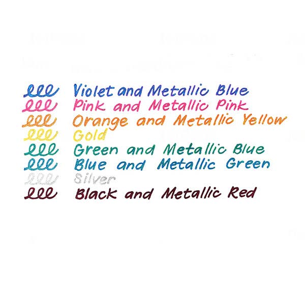 Pentel Hybrid Dual Metallic Gel Pens