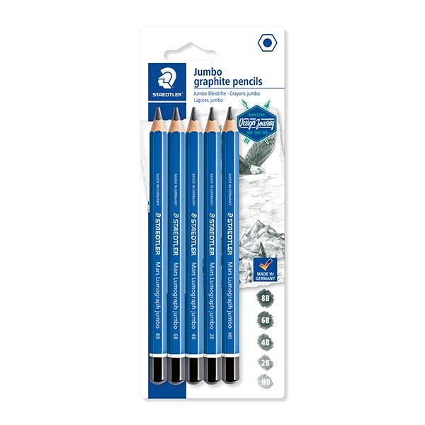 STAEDTLER Mars Lumograph Jumbo Pencil Set