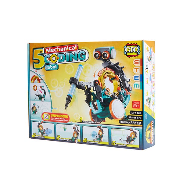 CIC 5 in 1 Mechanical Coding Robot Kit