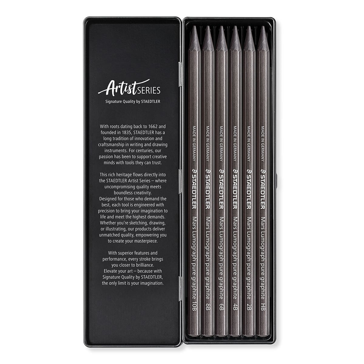 STAEDTLER Mars Lumograph Pure Graphite Pencil Set