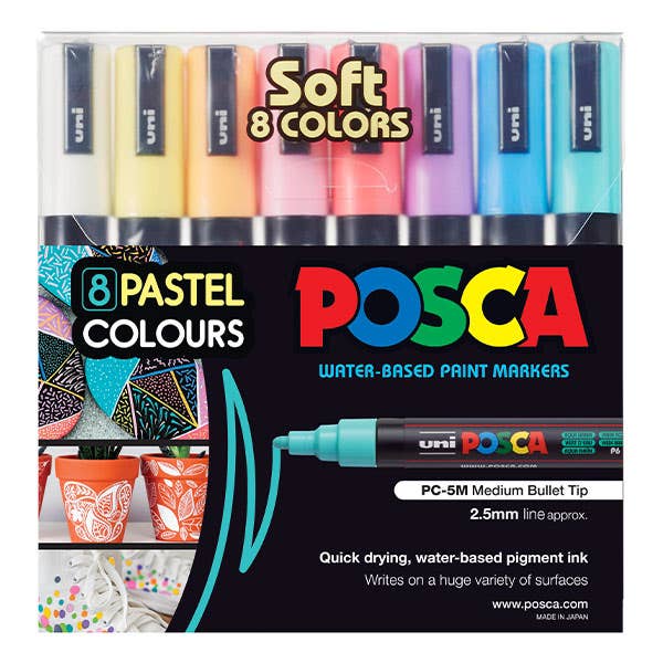 Posca Marker Medium (PC-5M) Sets of 8