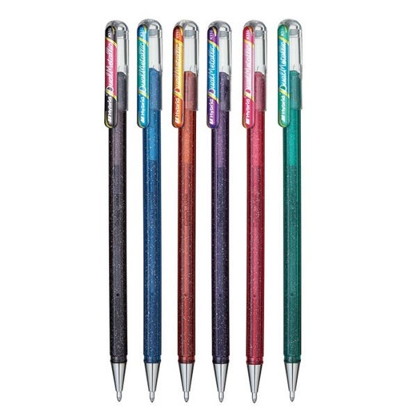 Pentel Hybrid Dual Metallic Gel Pen Set