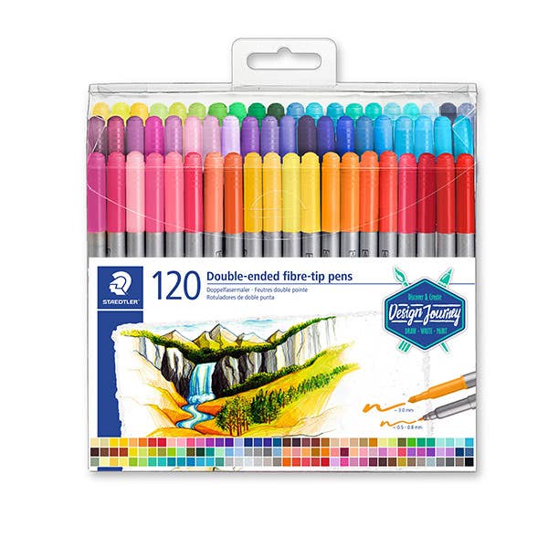STAEDTLER Double-Ended Fibre-Tip Pen Sets