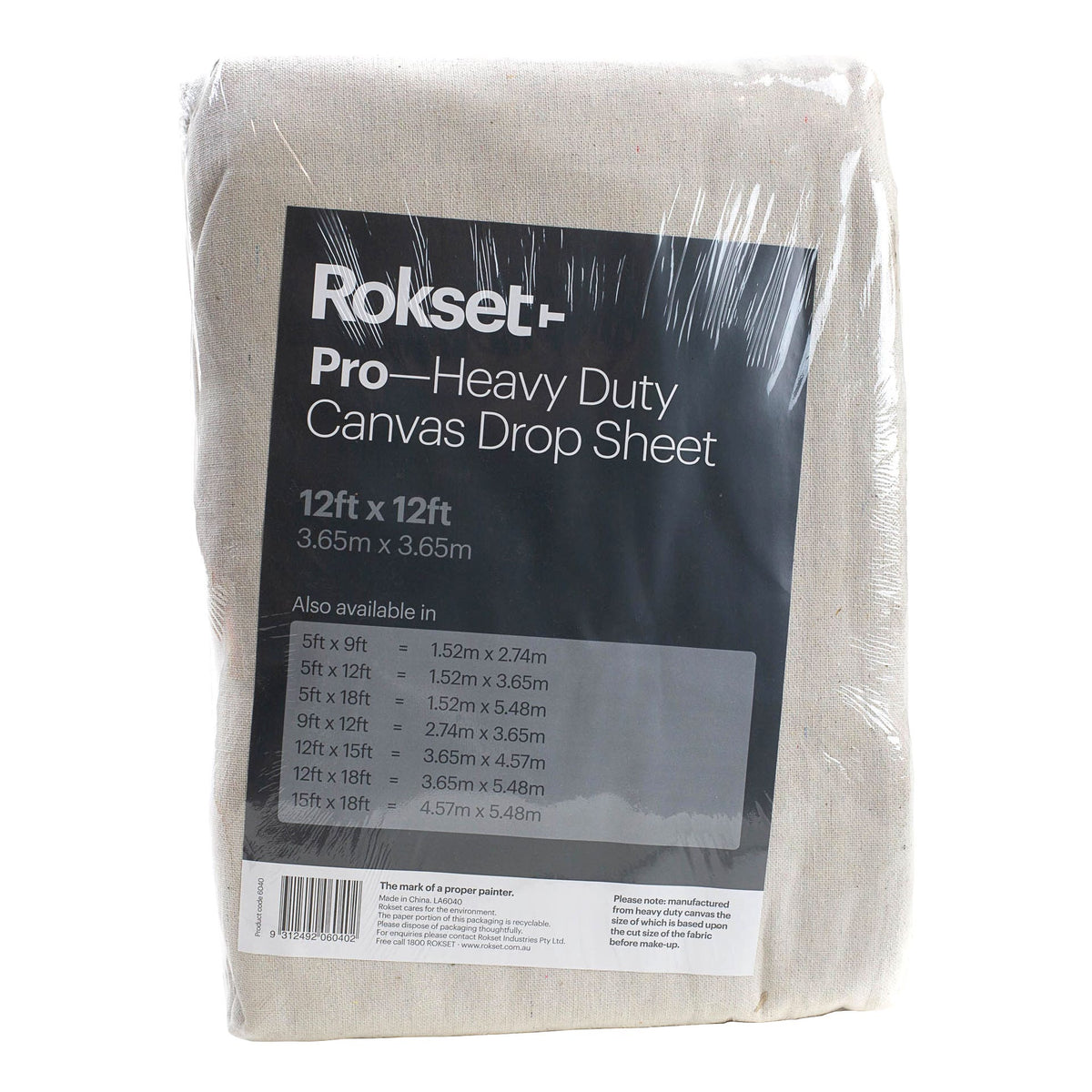 Rokset Pro Canvas Drop Sheets