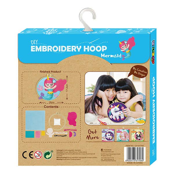 Avenir Embroidery Mermaid Hoop Kit