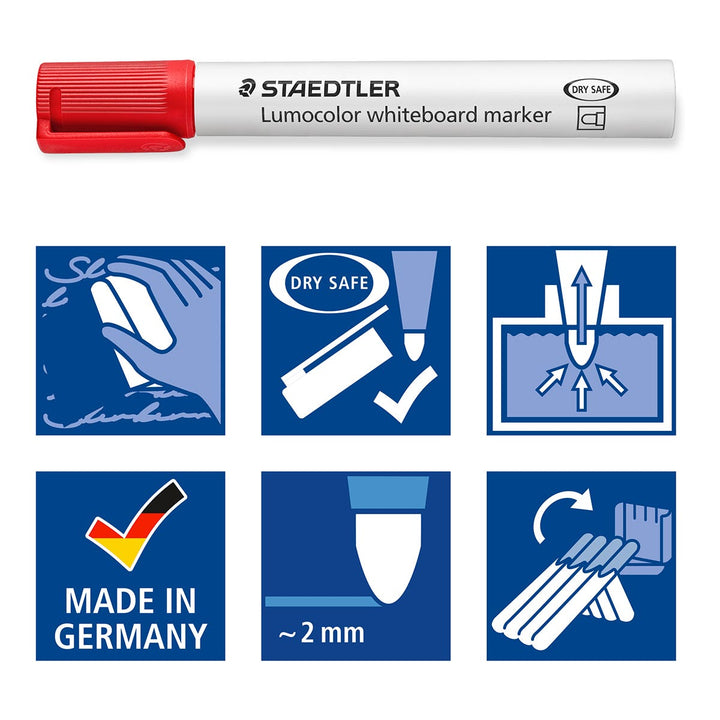 STAEDTLER Lumocolor Whiteboard Marker Set 8