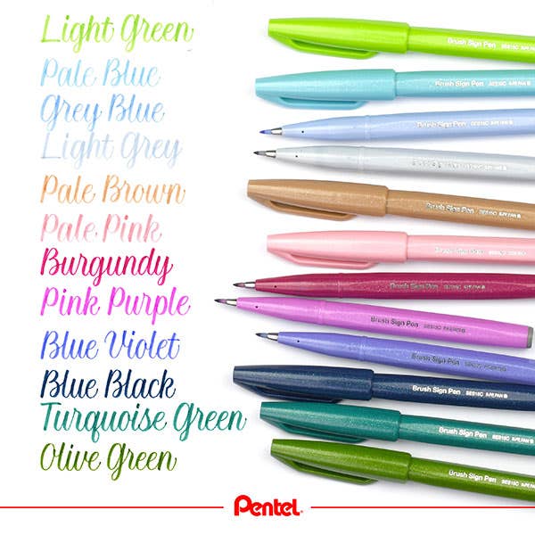 Pentel Brush Sign Pens
