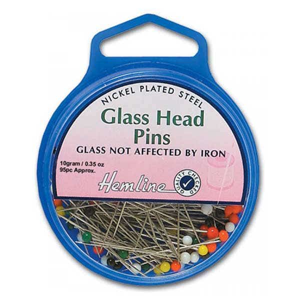 Hemline Glass Pin Head Pack