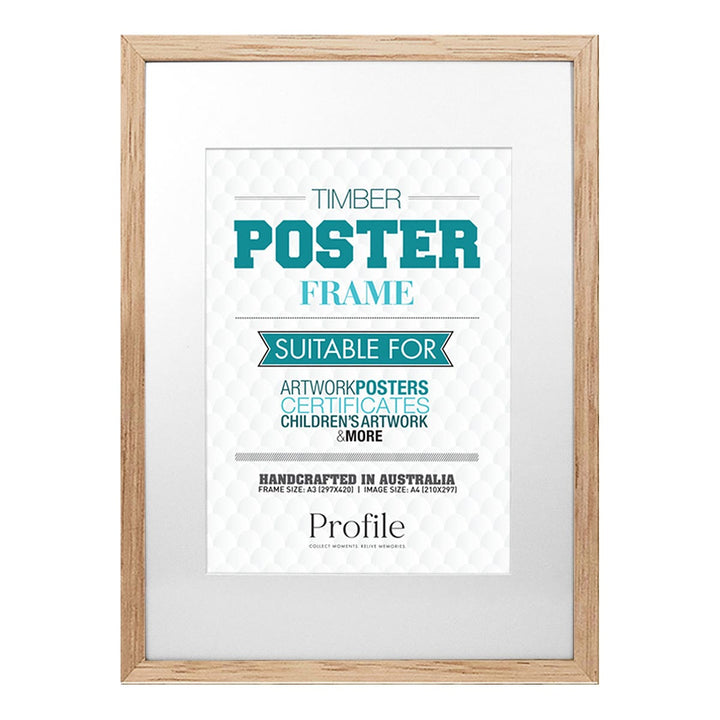 Profile Raw Timber Poster Frame A3/A4