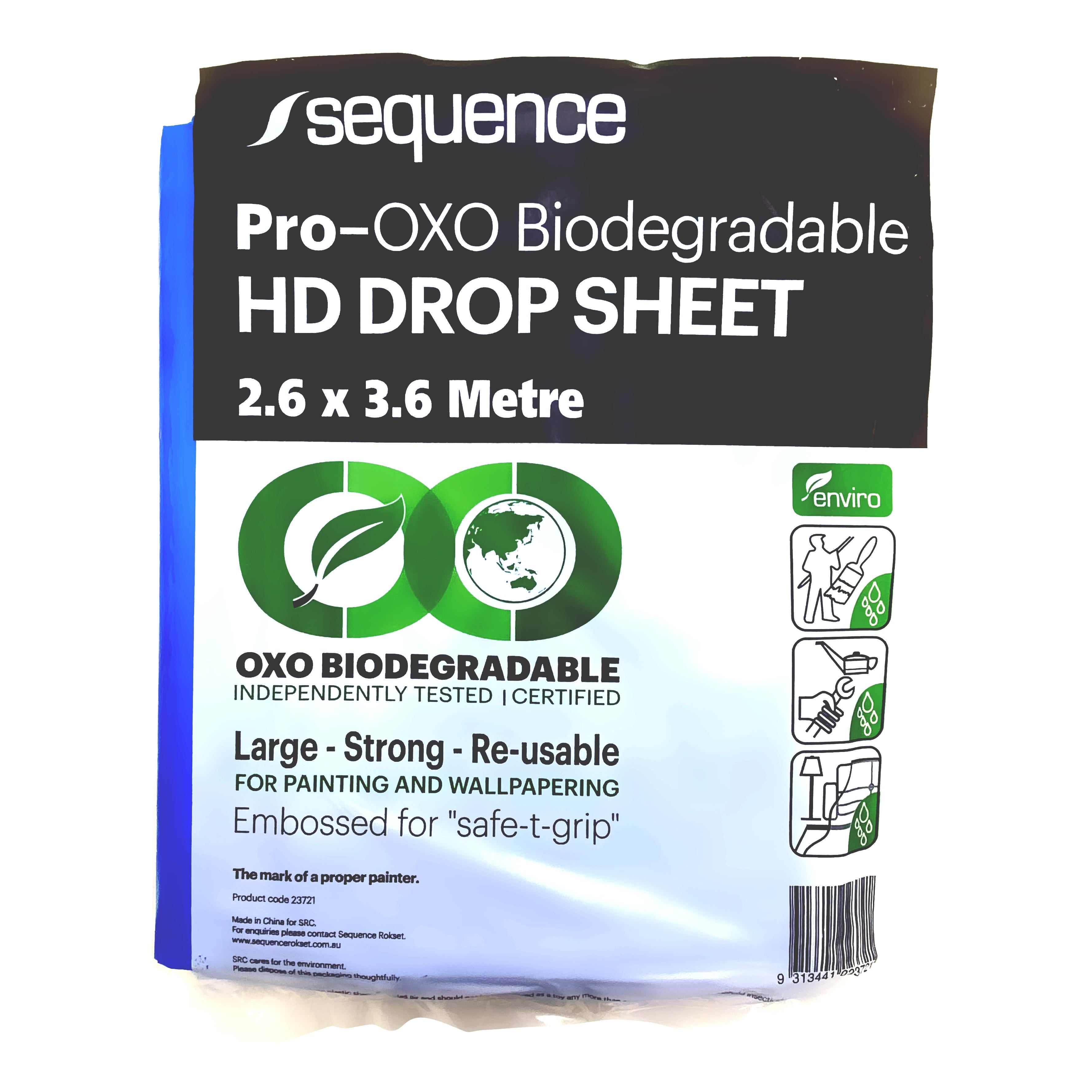 Sequence Pro Bio-Degradable Heavy Duty Plastic Drop Sheet