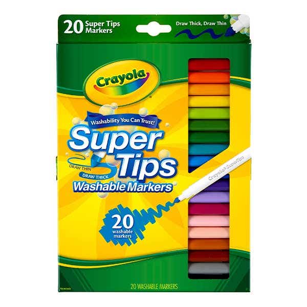 Crayola Super Tip Washable Markers Pack 20