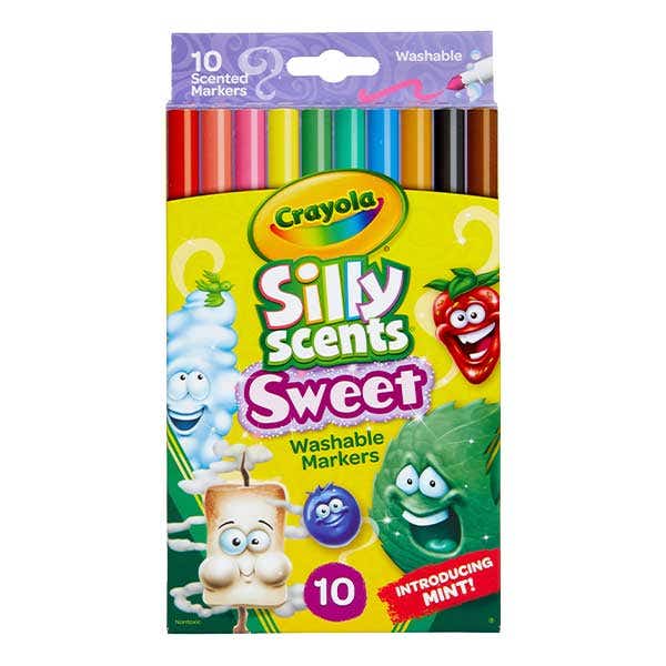 Crayola Silly Scents Slim Markers Pack 10