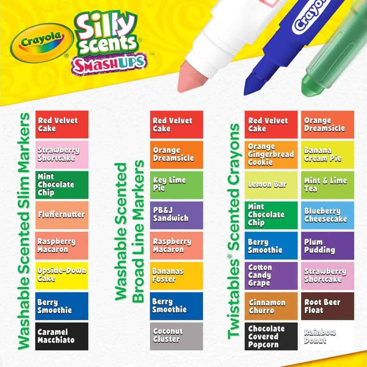 Crayola Silly Scents Smash Ups Art Case