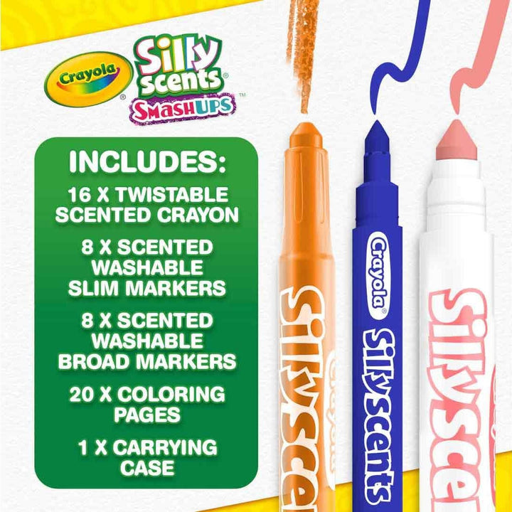 Crayola Silly Scents Smash Ups Art Case