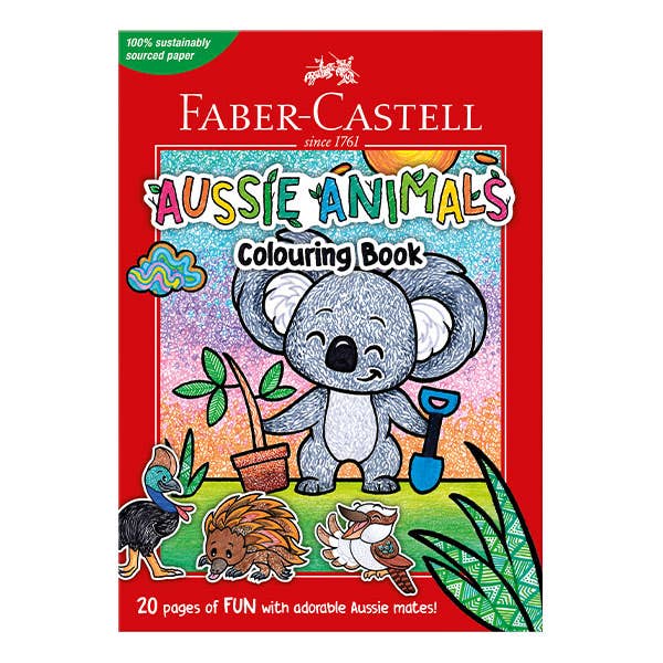 Faber-Castell Aussie Animals Colouring Book