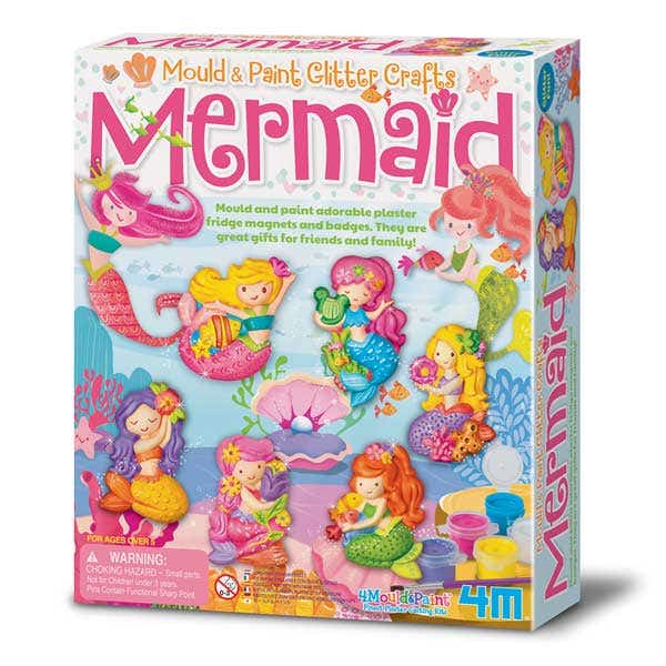 4M Mould & Paint Glitter Mermaid Kit