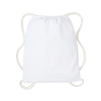 Creativ White Cotton Drawstring Bag